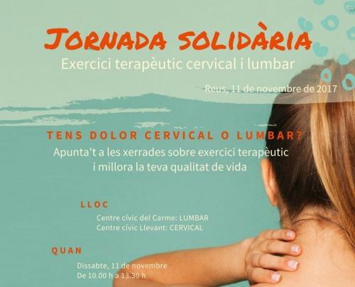 Dos charlas sobre ejercicio terapéutico cervical y lumbar solidarias contra el Cáncer