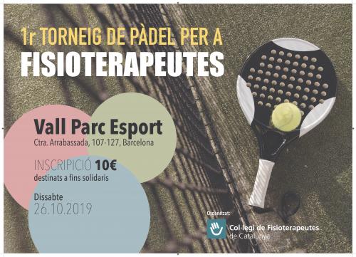 1r Torneig de Pàdel per a fisioterapeutes