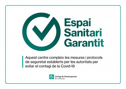 Vols obtenir el distintiu d’Espai Sanitari Garantit?