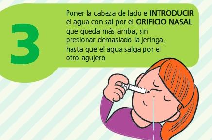 El tríptico de higiene nasal, ahora también disponible en español