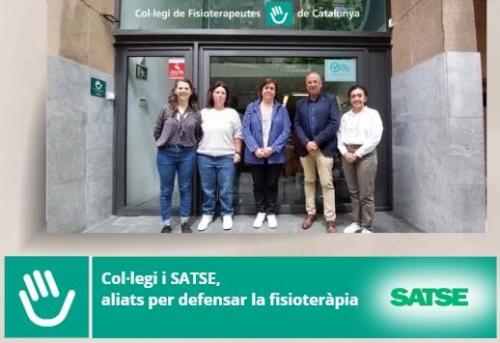 El Col·legi i SATSE reforcen una aliança estratègica per defensar el present i el futur de la fisioteràpia