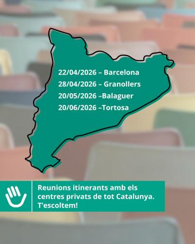Ens reunim amb els centres privats de tot Catalunya. T’escoltem!