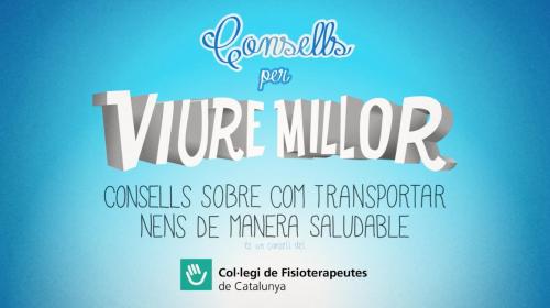 El vídeo-consell del setembre explica com transportar nens de manera saludable