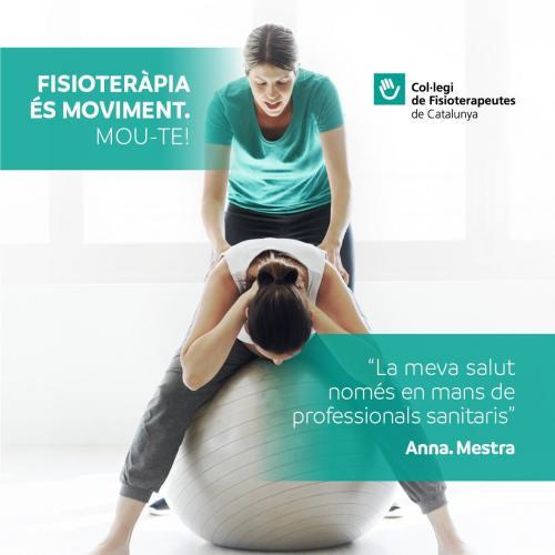 “Fisioteràpia és moviment. Mou-te!”. Fisioterapia en las marquesinas de Cataluña para promover la vida activa y destacar la importancia de los profesionales sanitarios