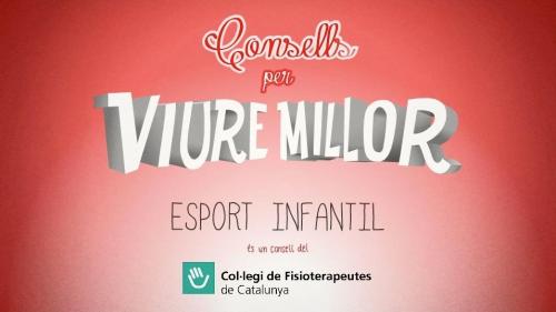 El vídeo-consell de setembre de la campanya “12 mesos, 12 consells de salut” està dedicat a l’esport infantil