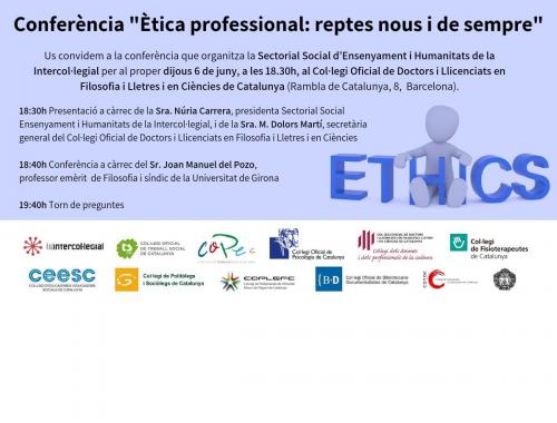 Conferència sobre tot el que ens cal saber de l’ètica professional