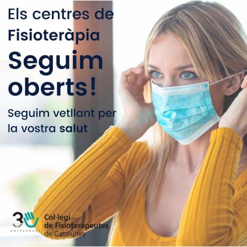 Les noves mesures adoptades en matèria de salut pública no afecten la situació de les i els fisioterapeutes